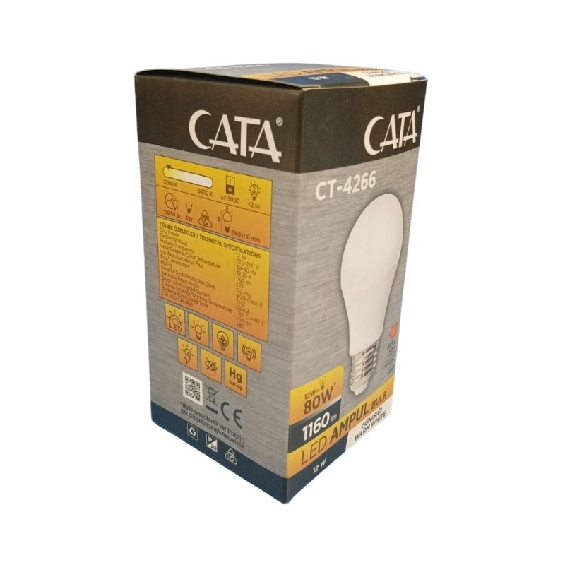 Cata Ct-4266 12W Led Ampul Günışığı Bahçe Armatürleri